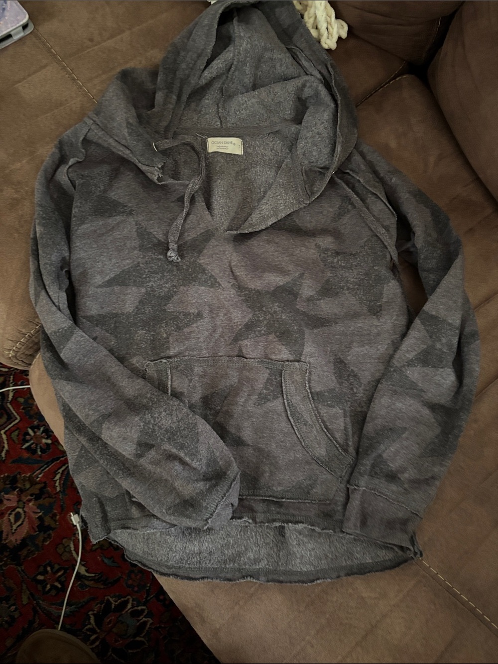Ocean Drive Charcoal Cozy Sweatshirt
